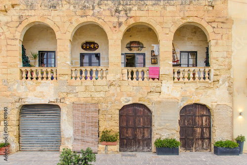 Wallpaper Mural Lower Barrakka Gardens and Temple of Sir Alexander Ball in Valletta, Malta – Mediterranean Garden Scene
 Torontodigital.ca