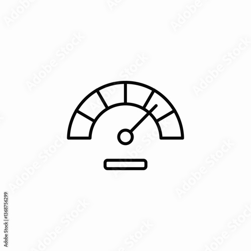 full meter icon sign vector