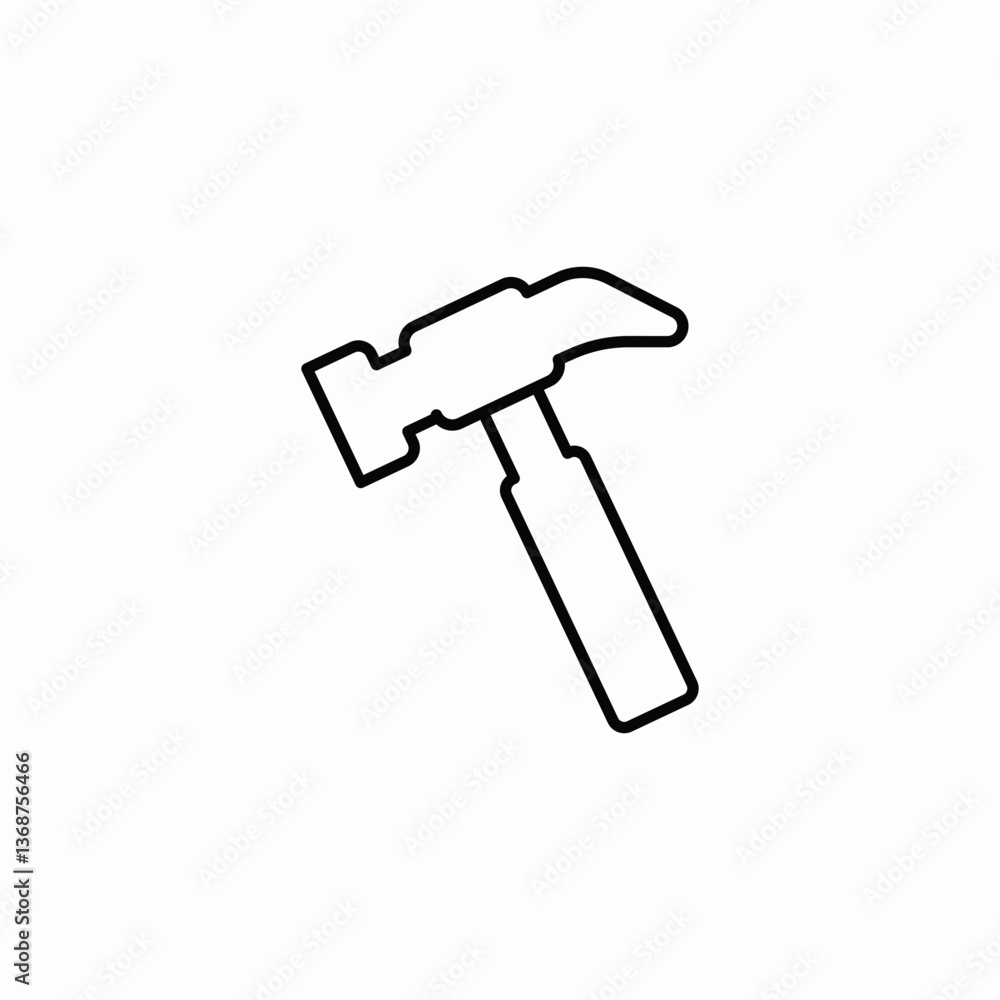 hammer hit icon sign vector hammer hit icon sign vector
