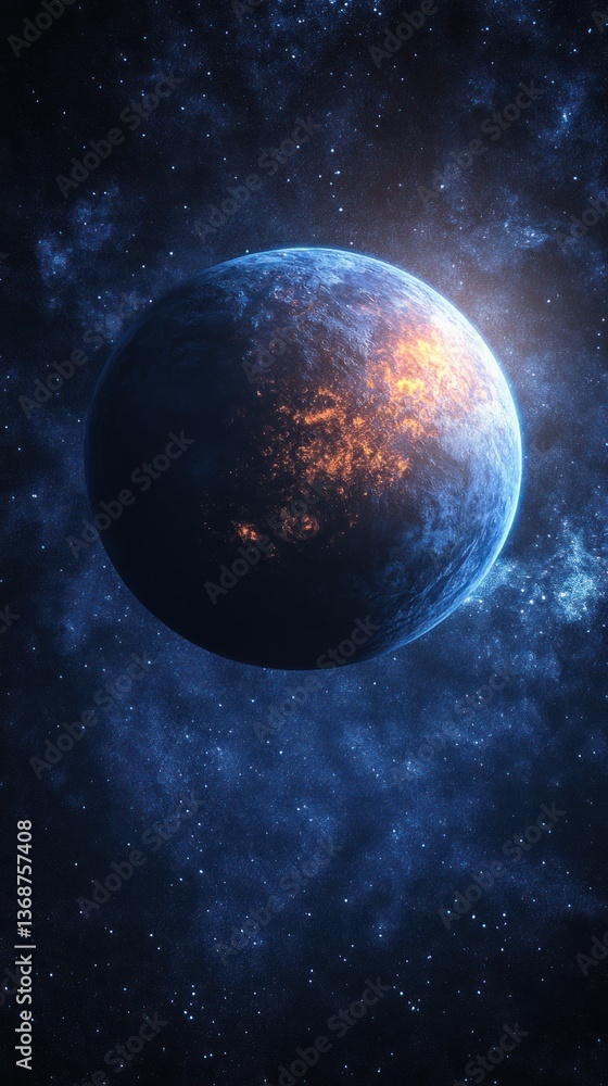 Burning Earth in Cosmic Nebula (1) Burning Earth in Cosmic Nebula (1)