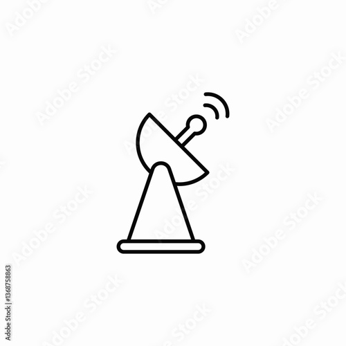 signal satellite icon sign vector
