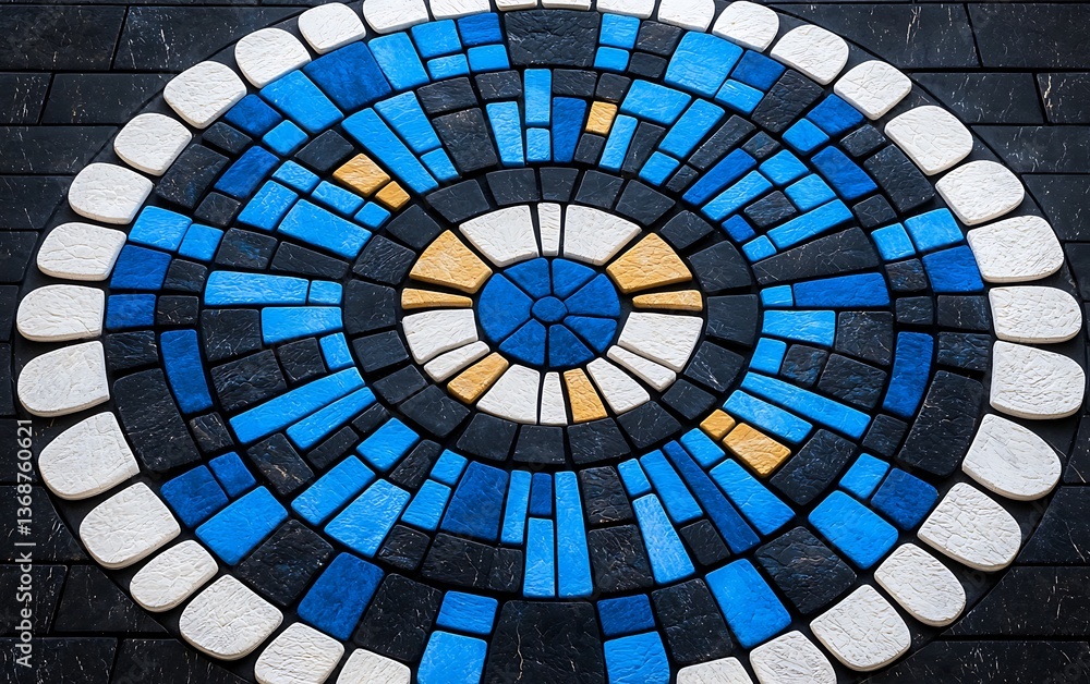 Fototapeta premium Circular Mosaic Design