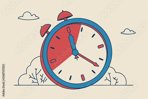 Nine to five or 9-5 job, office work routine by working everyday, bored responsibility for salary paycheck, overworked, burnout or work life balance concept, businessman working in working hour clock.
