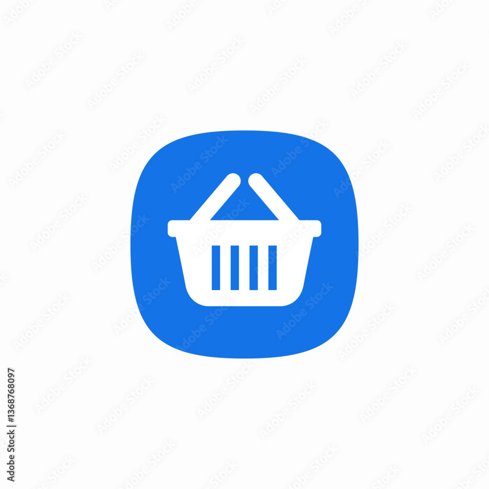 basket store icon sign vector basket store icon sign vector