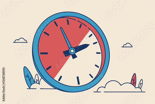 Nine to five or 9-5 job, office work routine by working everyday, bored responsibility for salary paycheck, overworked, burnout or work life balance concept, businessman working in working hour clock.
