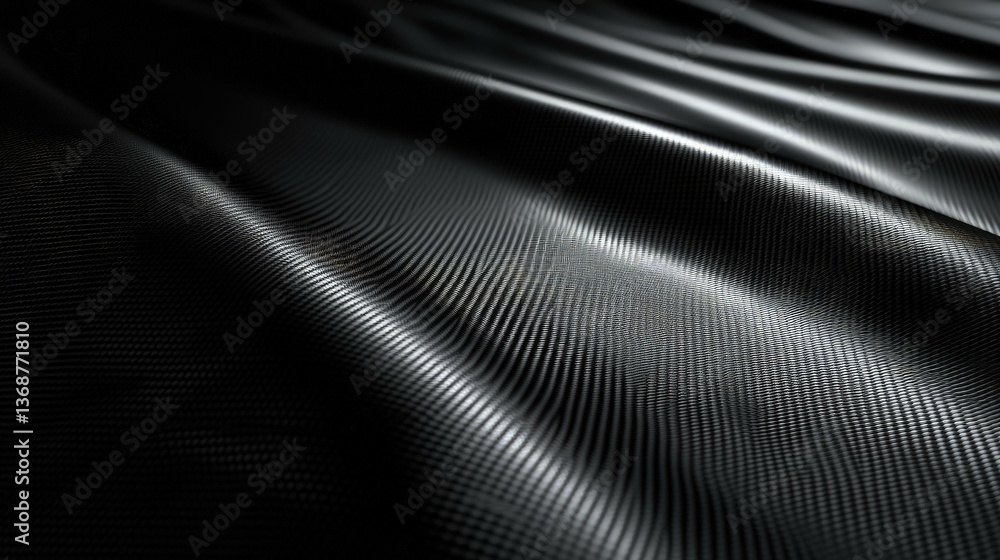 Naklejka premium Dark carbon fiber texture weave pattern material automotive design