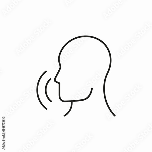 voice speech icon sign vector