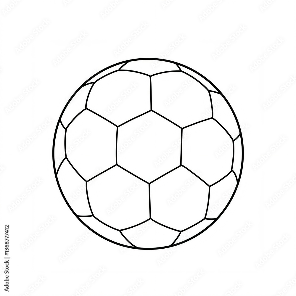 Fototapeta premium soccer ball sketch 