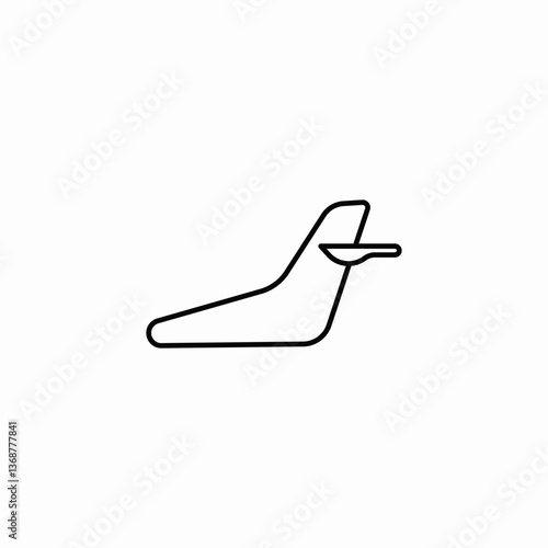 airplane structure icon sign vector