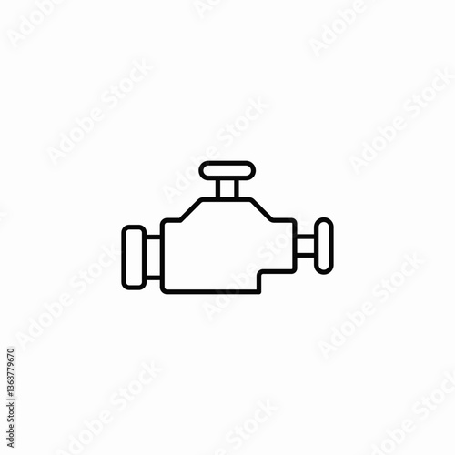 engine vehicle icon sign vector