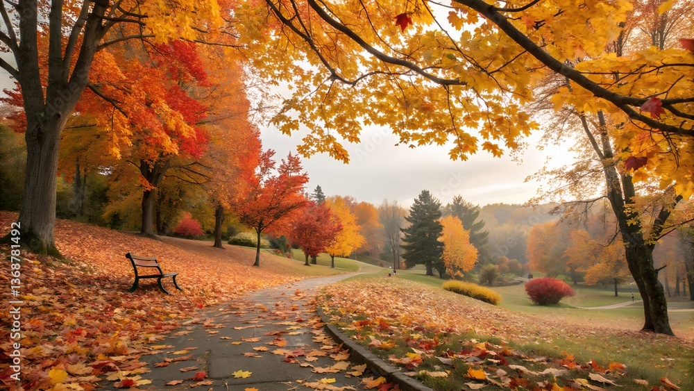Obraz premium autumn in the forest