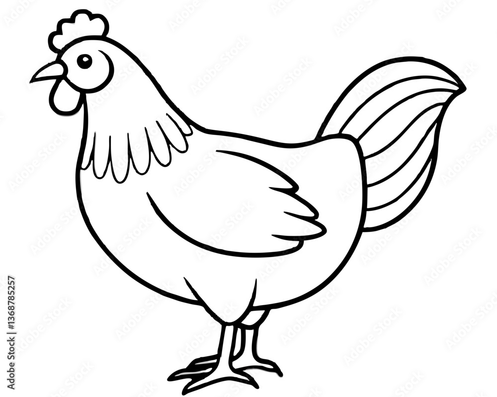 Obraz premium hen and rooster