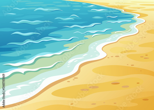 beach sand texture with soft ripples and warm golden tones. Perfect for summer backgrounds, travel designs, vacation themes, and beach-related projects.