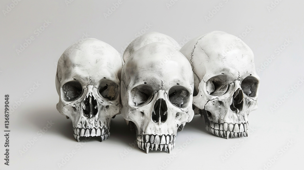 Skulls Standing in Emptiness on white background.PNG Skulls Standing in Emptiness on white background.PNG