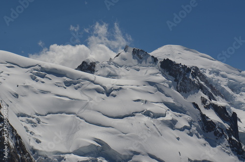 Le Mont Maudit et le Mont Blanc