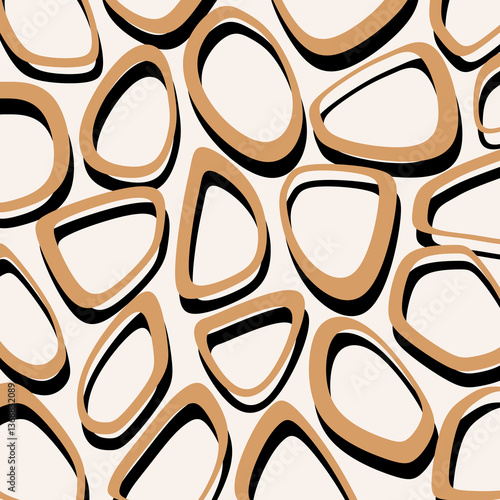 Seamless abstract geometric pattern. Vector Illustration.