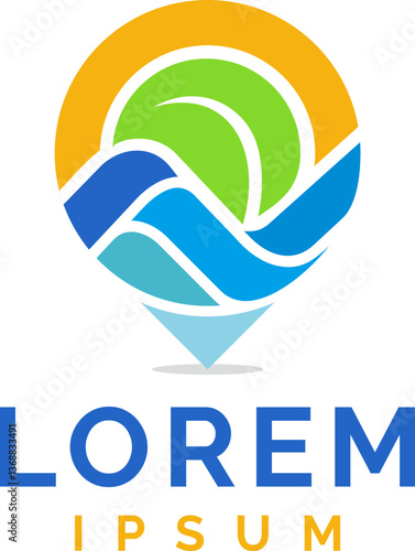 Simple Natural Place Logo Template