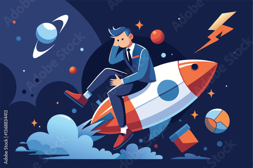 Fail start up business, new business risk or unexpected entrepreneur bankruptcy concept