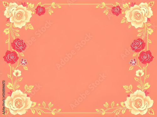 Greeting card or wedding invitation background