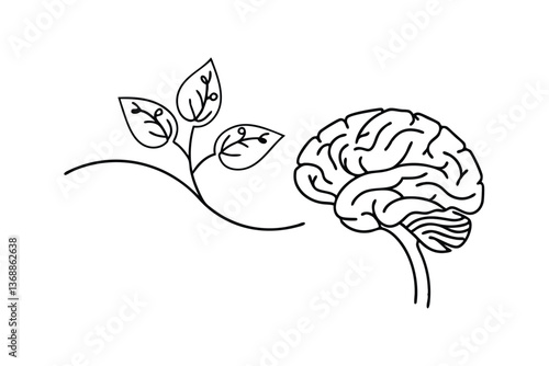 Brain Growth, Mind Development, Natural Intelligence, Plant Metaphor, Cognitive Enhancement