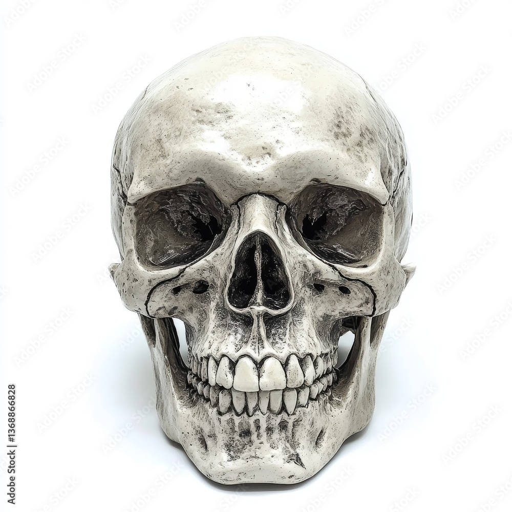Obraz premium image produces a skull image on a transparent background