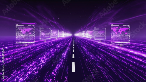 Digital road through a data tunnel