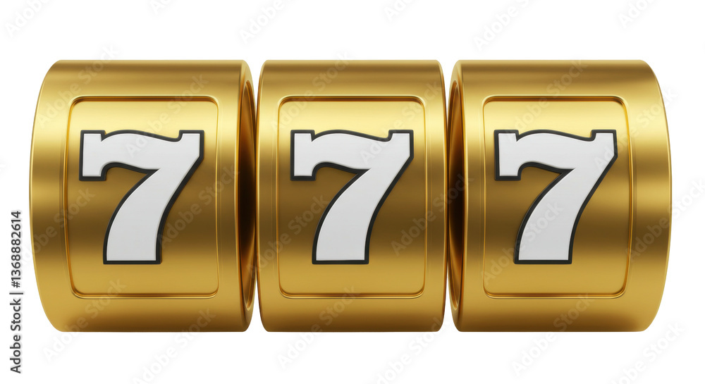Foto Isolated 777 Jackpot