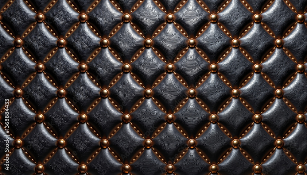 Obraz premium Elegant diamond-patterned texture with golden accents, luxurious design