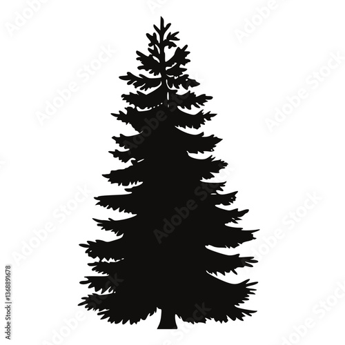christmas trees vector- pine tree icon