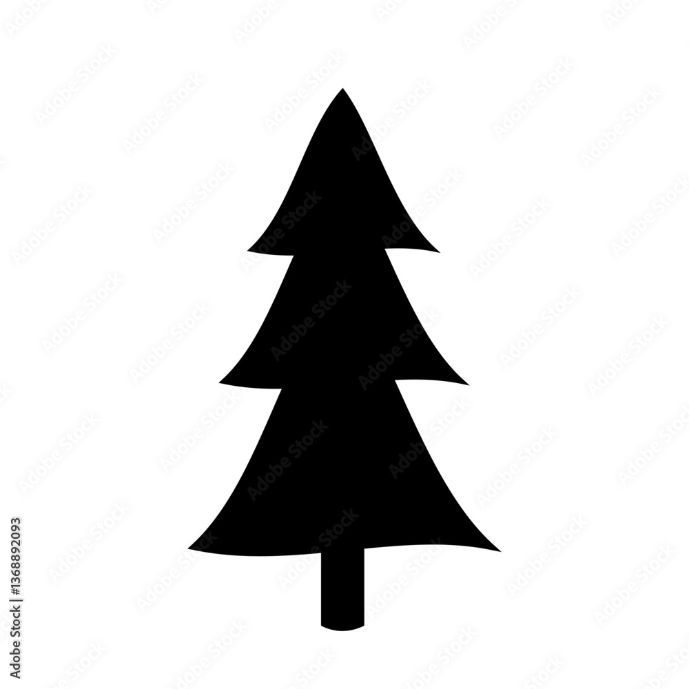 abstract Christmas tree- black pine tree abstract Christmas tree- black pine tree