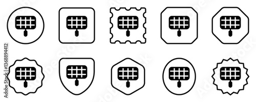 Editable bbq grill mesh rack vector icon. Part of a big icon set family. Perfect for web and app interfaces, presentations, infographics, etc