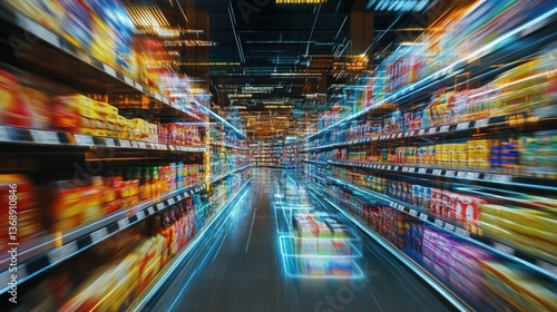 Futuristic Supermarket, Glimpse into the Future of Retail