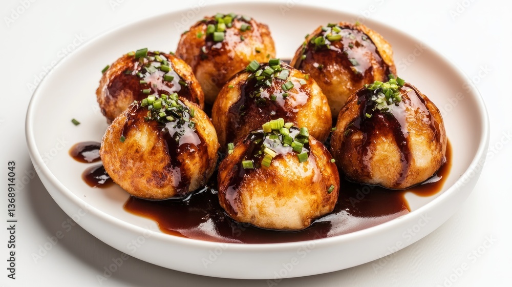 Delicious Takoyaki Balls, Culinary Delight Delicious Takoyaki Balls, Culinary Delight