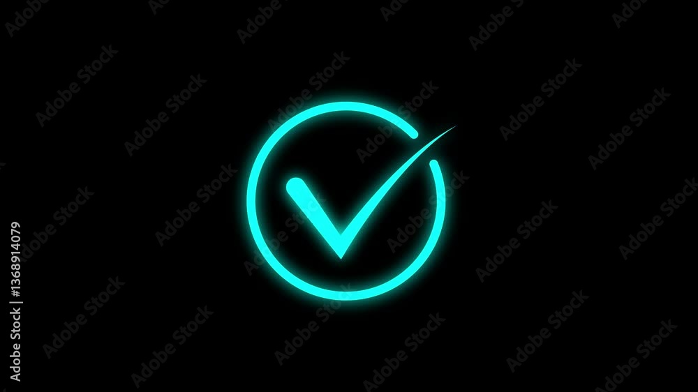 Hand-Drawn Check Mark Animation on Black Background Animated OK Check Mark Icon saine color Checkbox Check mark brush paint style symbol Hand-Drawn Check Mark Animation on Black Background Animated OK Check Mark Icon saine color Checkbox Check mark brush paint style symbol
