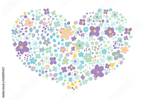 Seamless pattern with small flowers for children's and women's clothing in vector on a white background