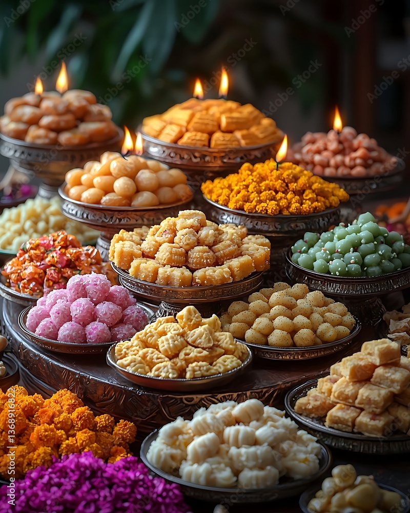 Diwali special sweets with elegant presentation high resolution picture Diwali special sweets with elegant presentation high resolution picture
