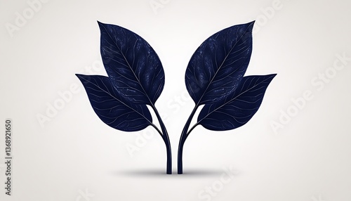 Dark Leaves Design Graphic