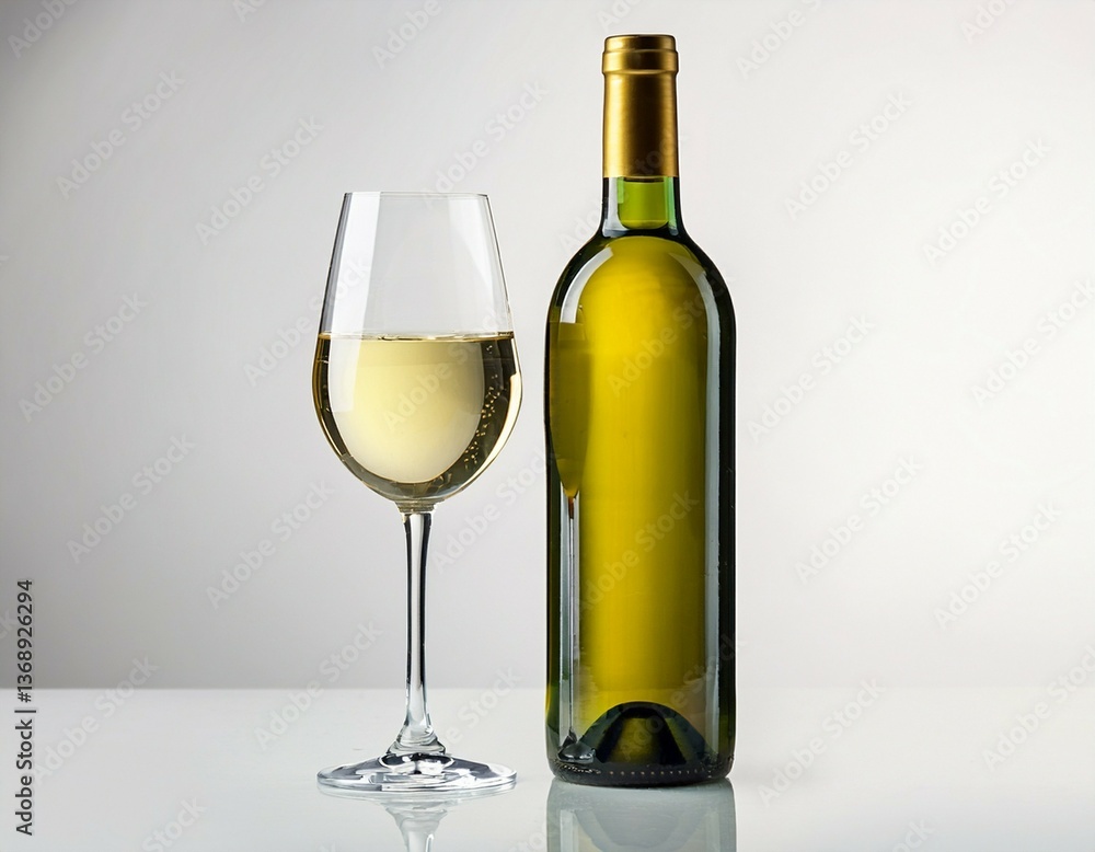 wine bottle and glass wine bottle and glass