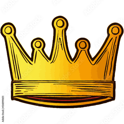 An illustration of a golden crown