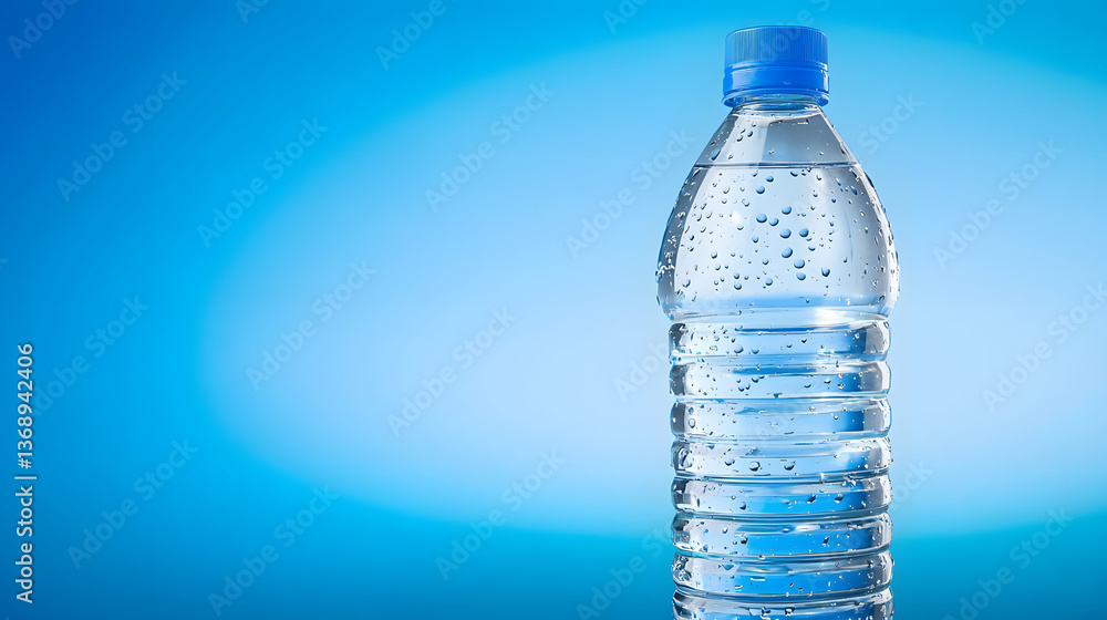 Picturesque composition with a bottle of water and a slice of lemon.
Picturesque composition with a bottle of water and a slice of lemon.