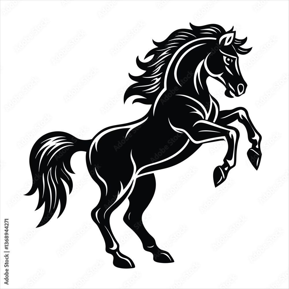 horse silhouette vector style horse silhouette vector style