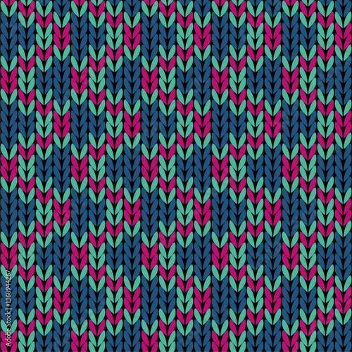 Knitted background pattern wallpaper knitting decorative print handmade textile knitting handiwork