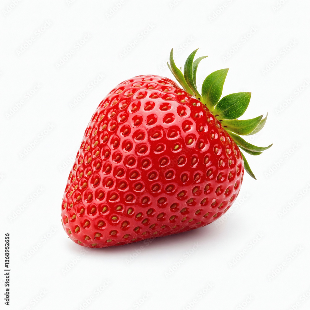 Strawberry isolated on white background. front view Strawberry isolated on white background. front view