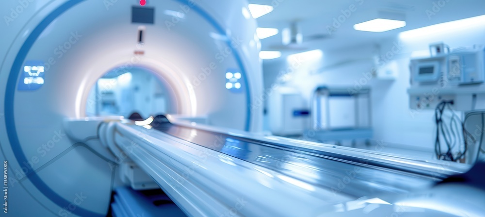 Advanced MRI Machine in Modern Medical Facility for Diagnostic Procedures Advanced MRI Machine in Modern Medical Facility for Diagnostic Procedures