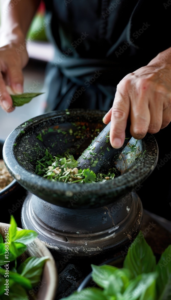 Vibrant Thai Cooking Class Featuring Green Curry Preparation for Culinary Enthusiasts