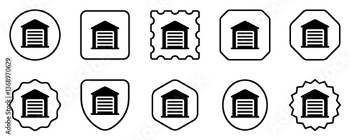 Editable garage, warehouse vector icon. Part of a big icon set family. Perfect for web and app interfaces, presentations, infographics, etc