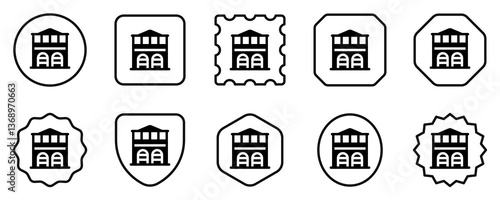 Editable fire station, factory, warehouse vector icon. Part of a big icon set family. Perfect for web and app interfaces, presentations, infographics, etc