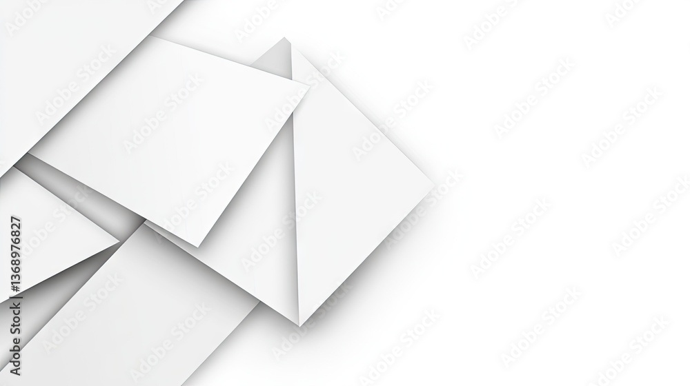 Abstract white geometric shapes (7) Abstract white geometric shapes (7)
