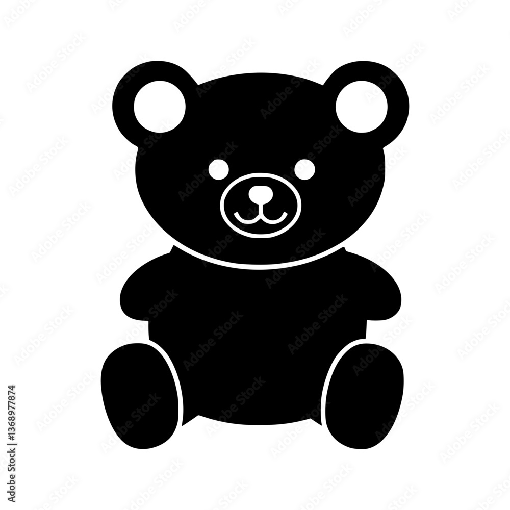 Cute Teddy Bear Icon - Vector Illustration Cute Teddy Bear Icon - Vector Illustration
