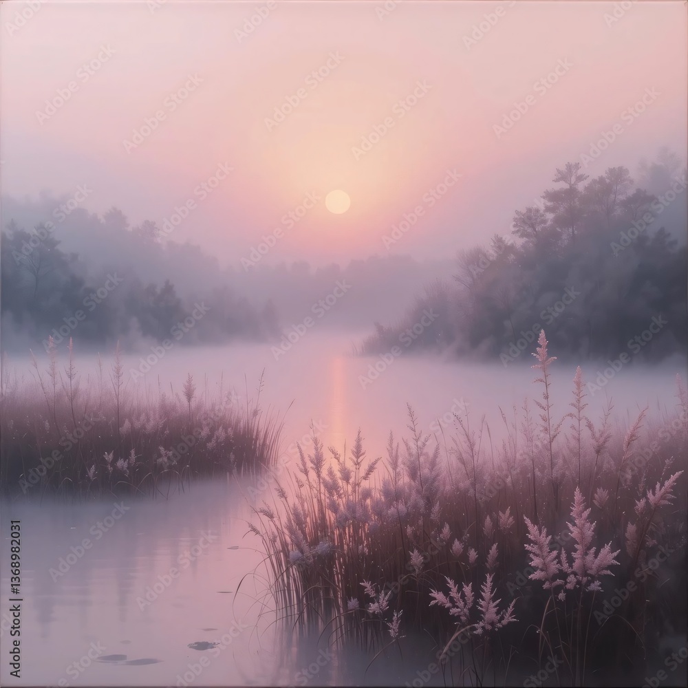 Fototapeta premium FOGGY LANDSCAPE